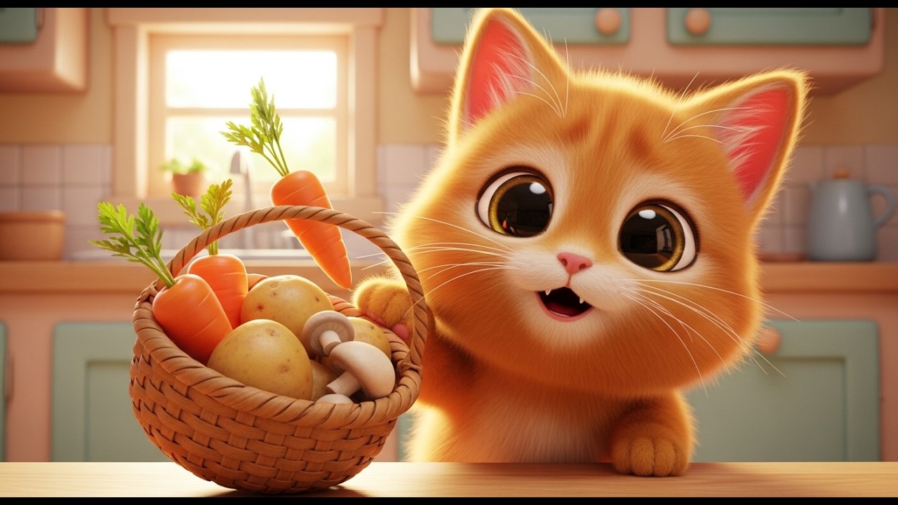 Hungry Kitten Story for Kids 🐱 | Cute Cat Bedtime Story