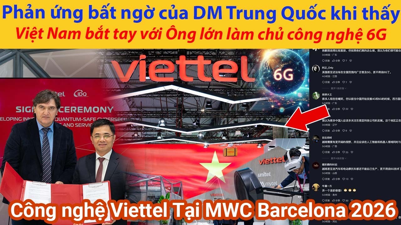 Phản ứng bất ngờ của DM Trung Quốc khi thấy Việt Nam bắt tay với Ông lớn làm chủ công nghệ 6G