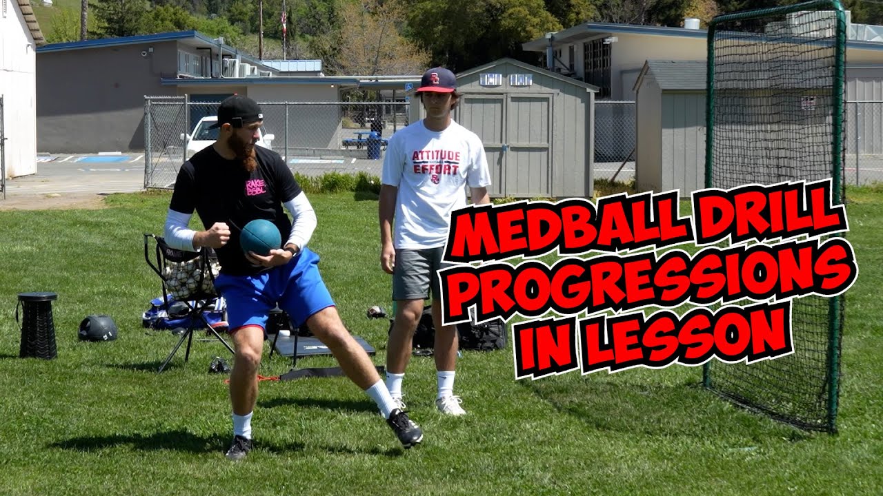 Lower Body Mechanics MedBall Drill Progressions | PITCHING LESSONS