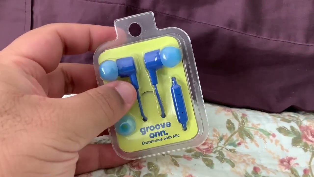 Onn wired earbuds unboxing