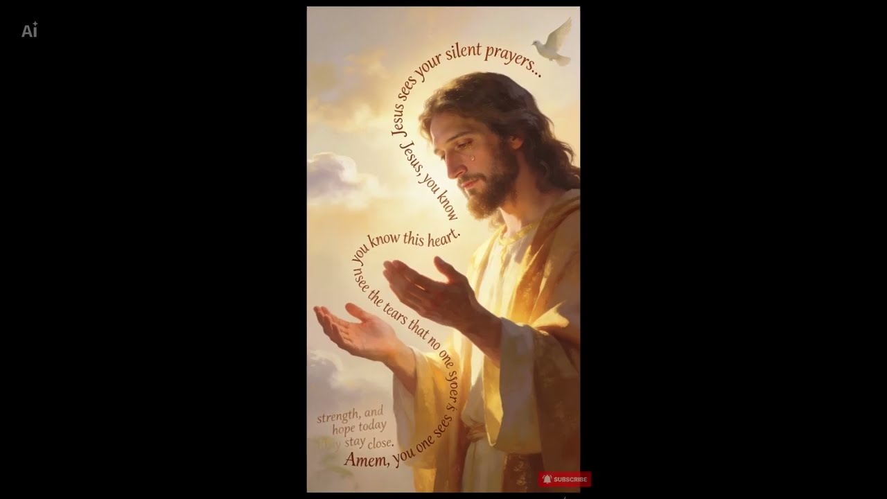 Jesus sees your silent prayers... This prayer is for you. Amém