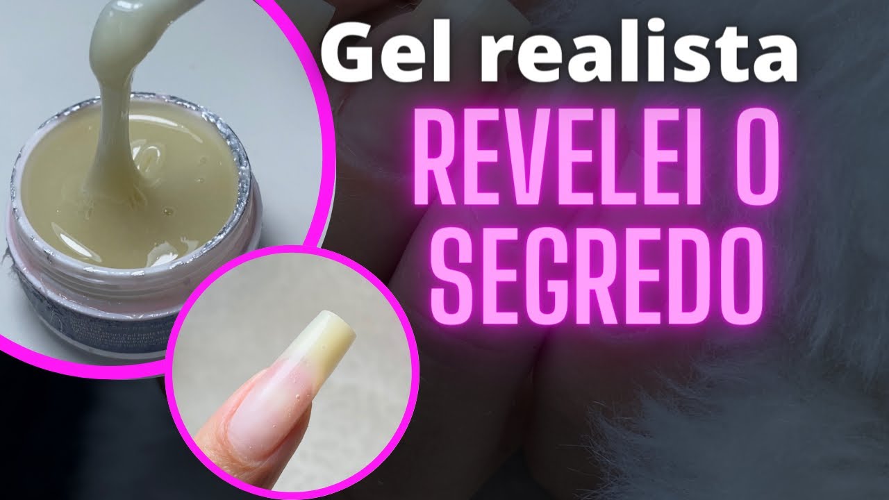 Misturinha de gel para unha realista