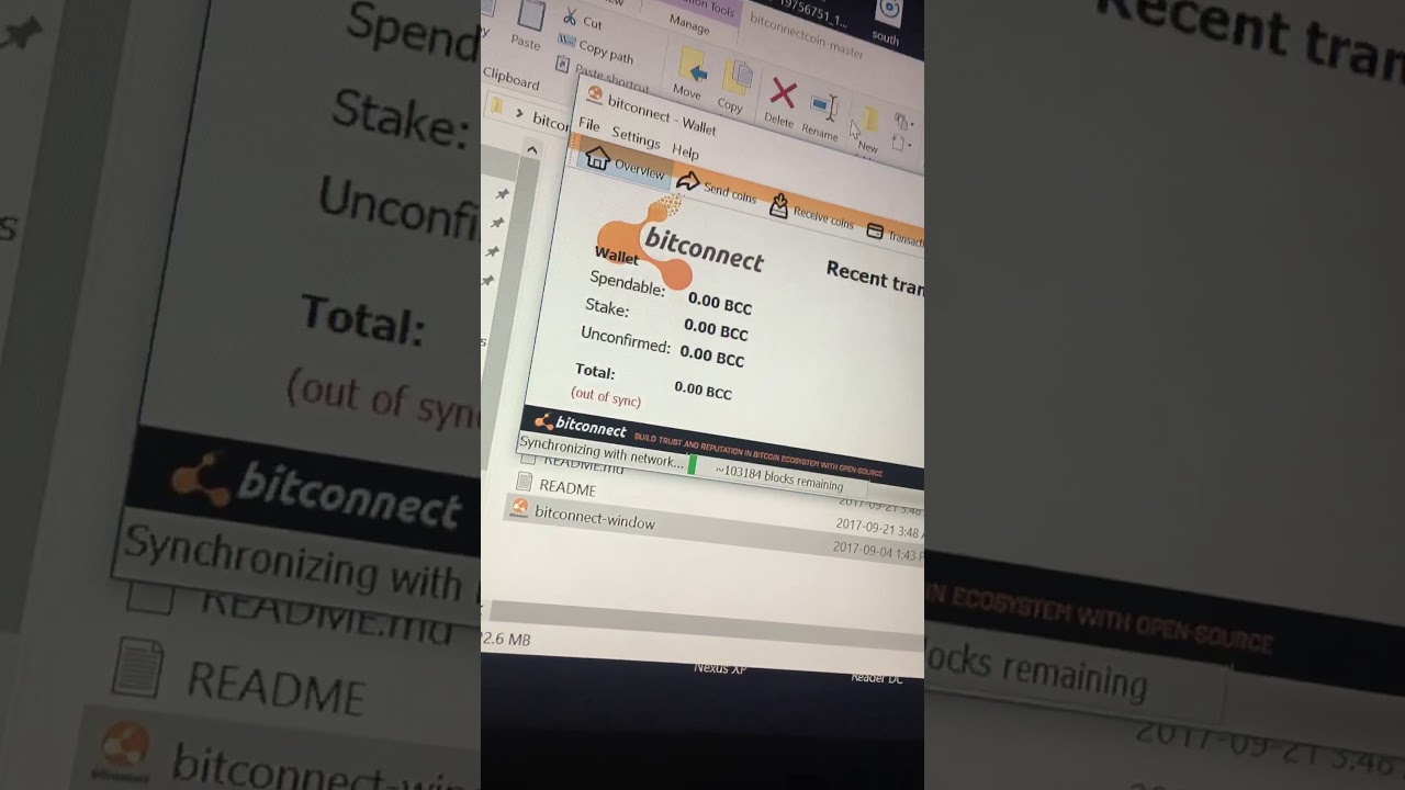 Bitconnect wallet sync finally fixed for windows