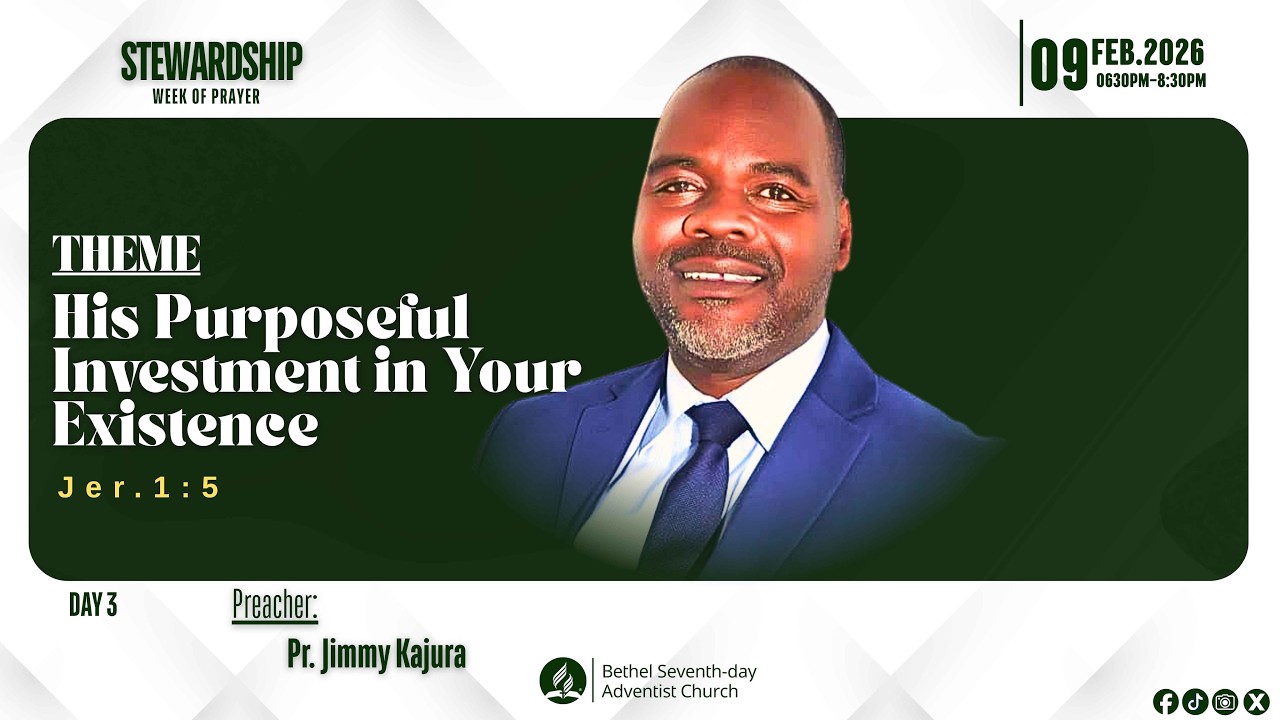 🔴Live:Stewardship Week of Prayer||His Purposeful Investment in Your Existencey|| Pr. Kajura Jimmy