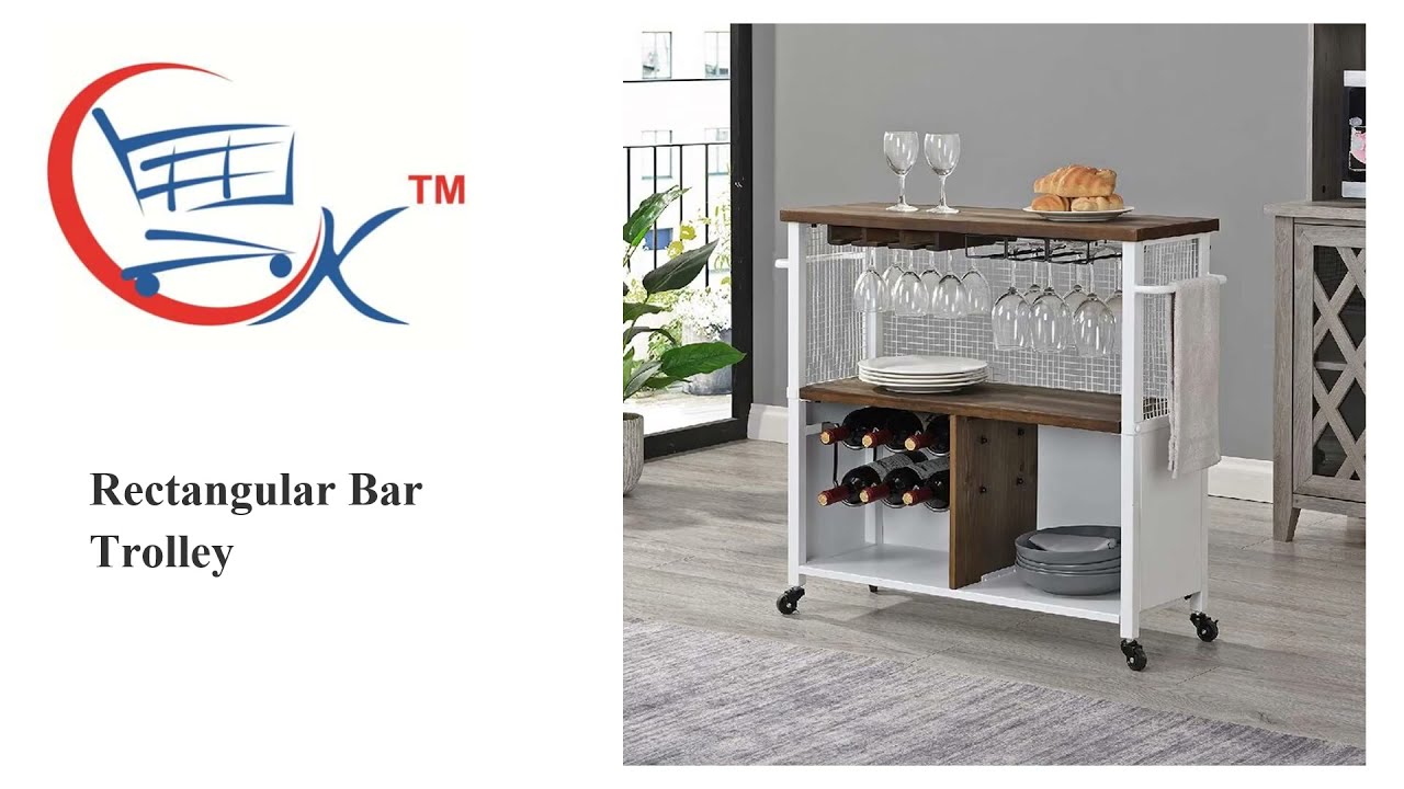 Serving Trolley, Bar Trolley, Bar Cart, Trolley Table, Food Serving Trolley, Wooden Trolley