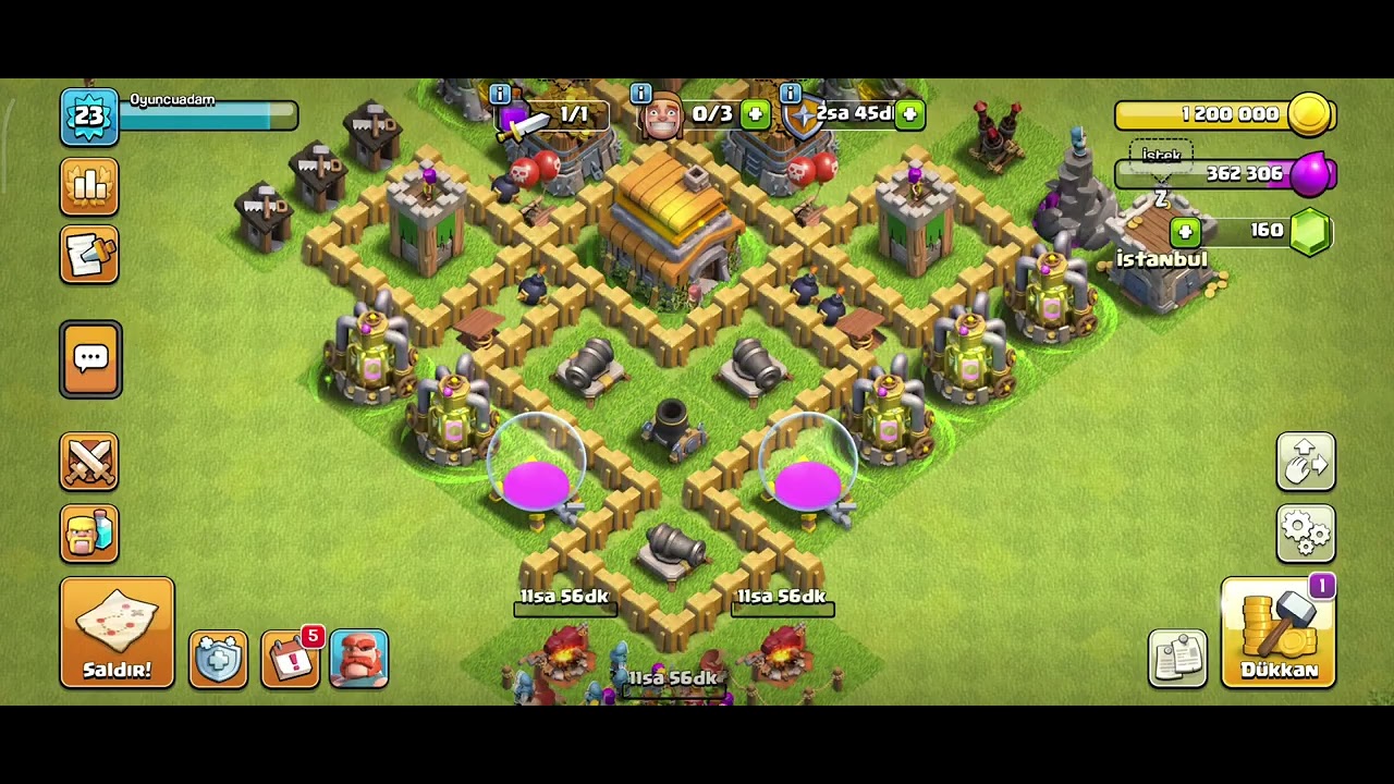6. Seviye Belediye olduk...#clashofclans 