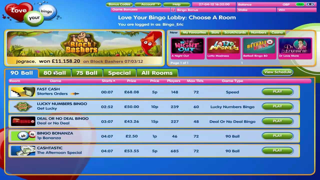 Love Your Bingo Video Guide