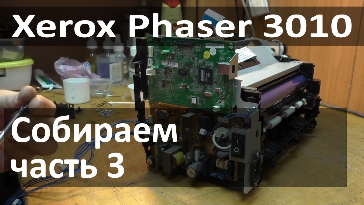Замена девелопера Xerox Phaser 3010. Часть 3 - сборка принтера
