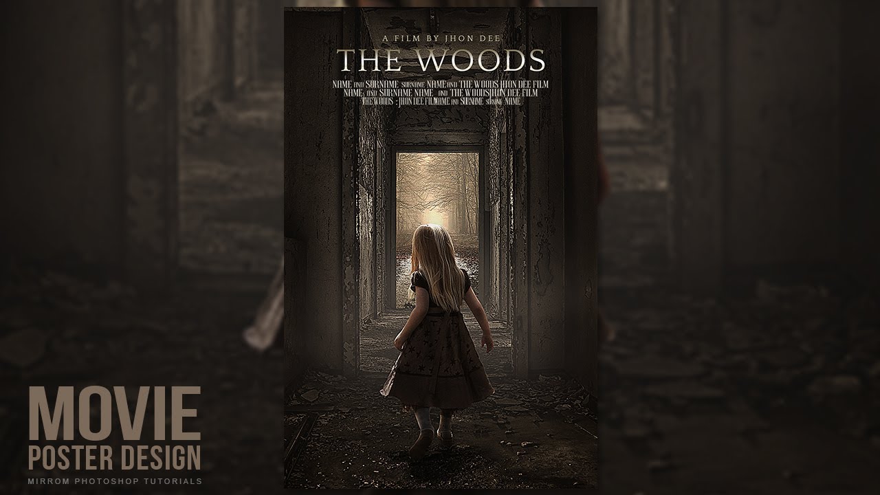 Creating a Movie Poster in Photoshop CC - The Woods