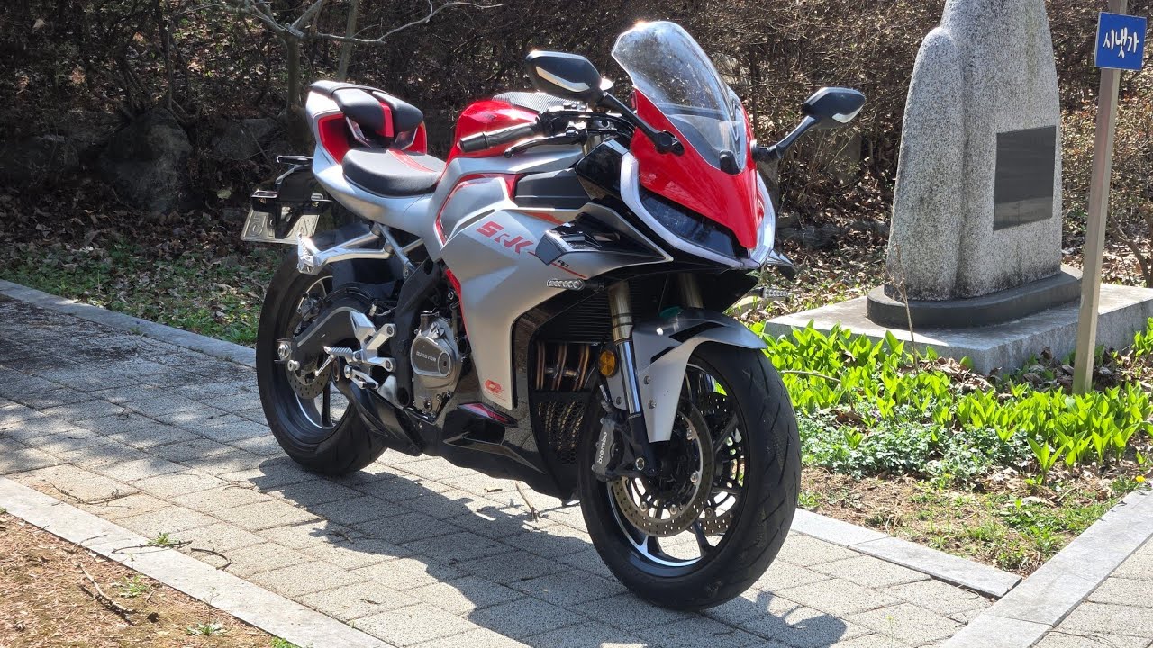 SRK421RR Sports ride 0-100KM TEST. Pure exhaust sound. 14000rpm