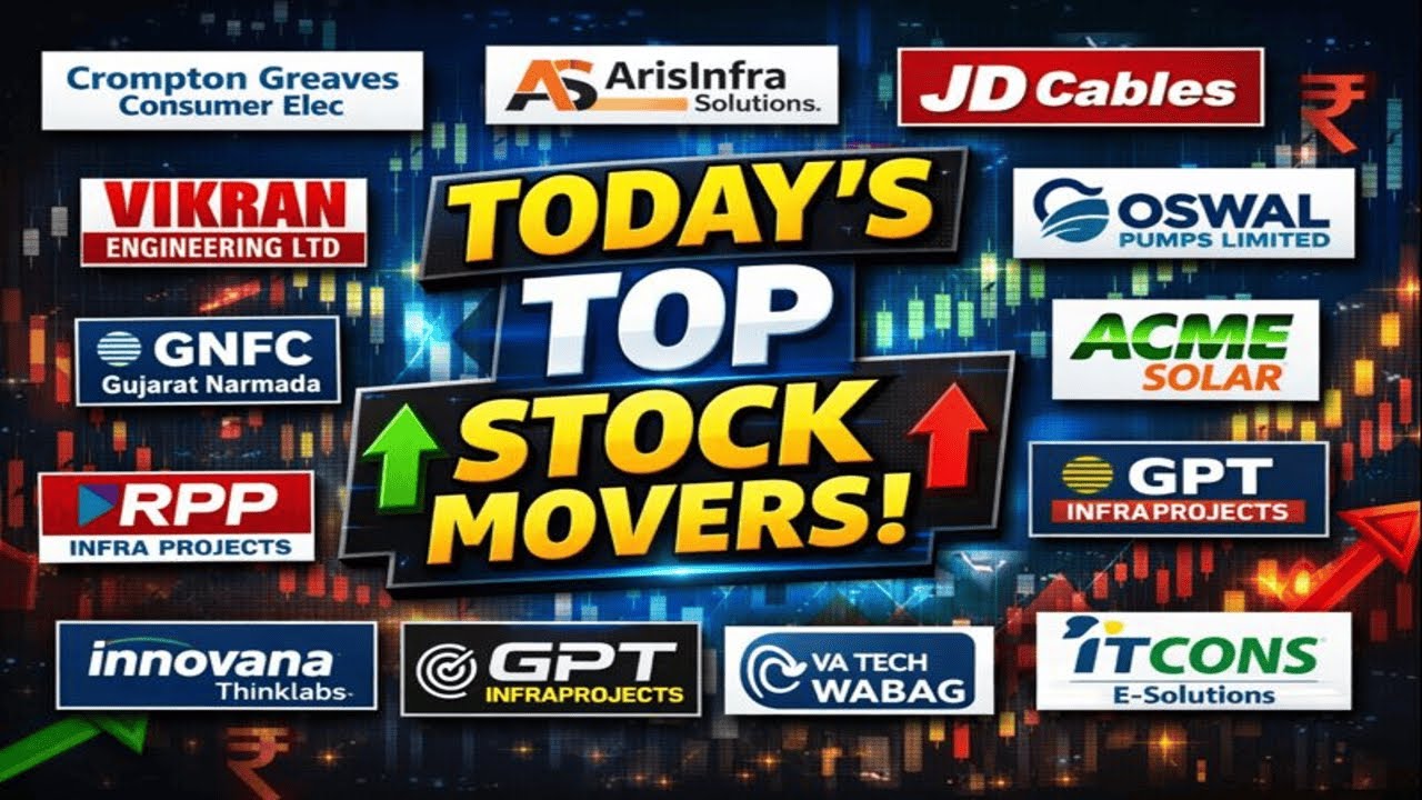 Big Order Wins Today 🚀 Infra, Solar & EPC Stocks in Focus | Top Stock Movers Explained