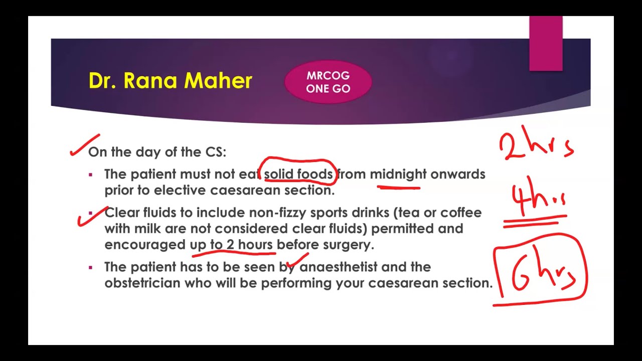 Enhanced recovery programme in CS by Dr. Rana Maher 