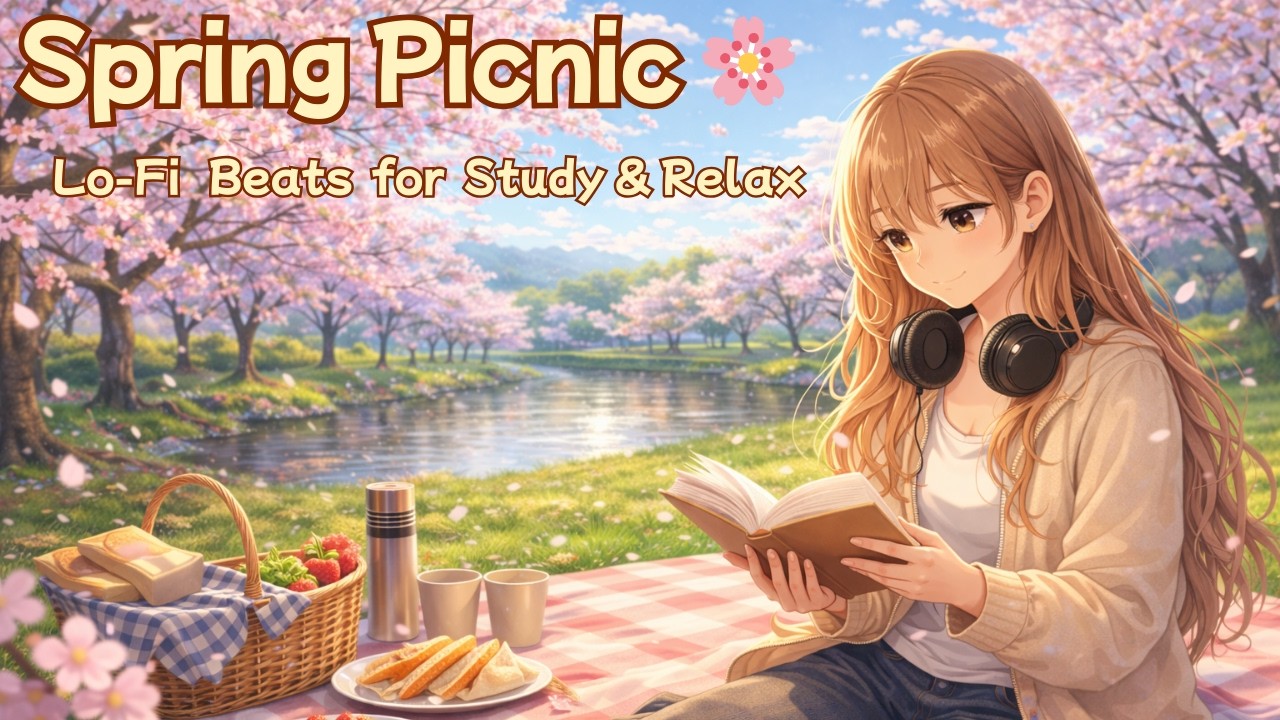 Spring Picnic 🌸 Happy Lo-Fi Beats for Study & Relax