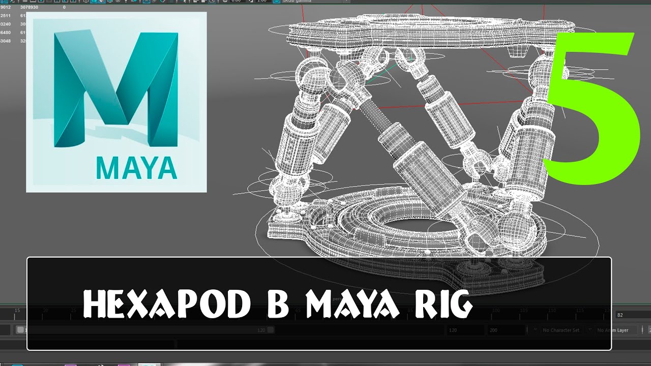 Hexapod Rigging maya part 5 гексапод делаем риг
