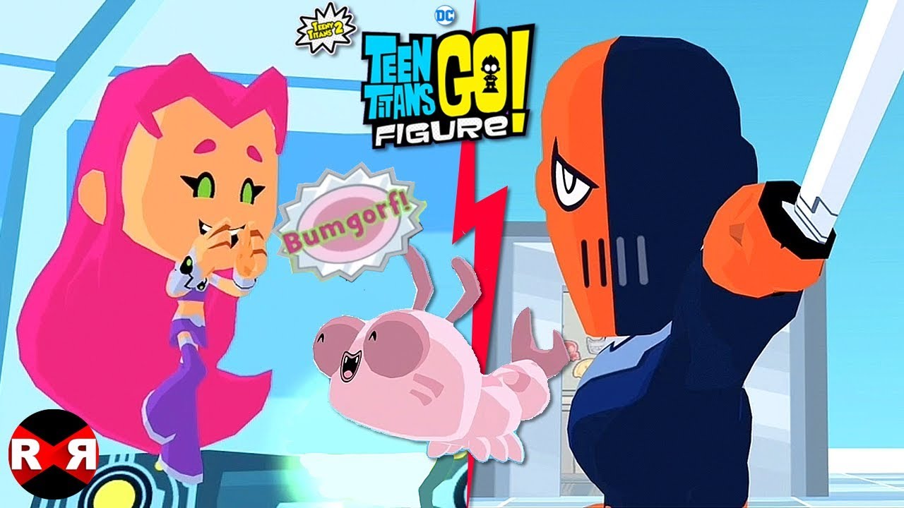 BUMGORF (STARFIRE & SILKIE) VS SLADE - TEEN TITANS GO! FIGURE (Teeny Titans 2)