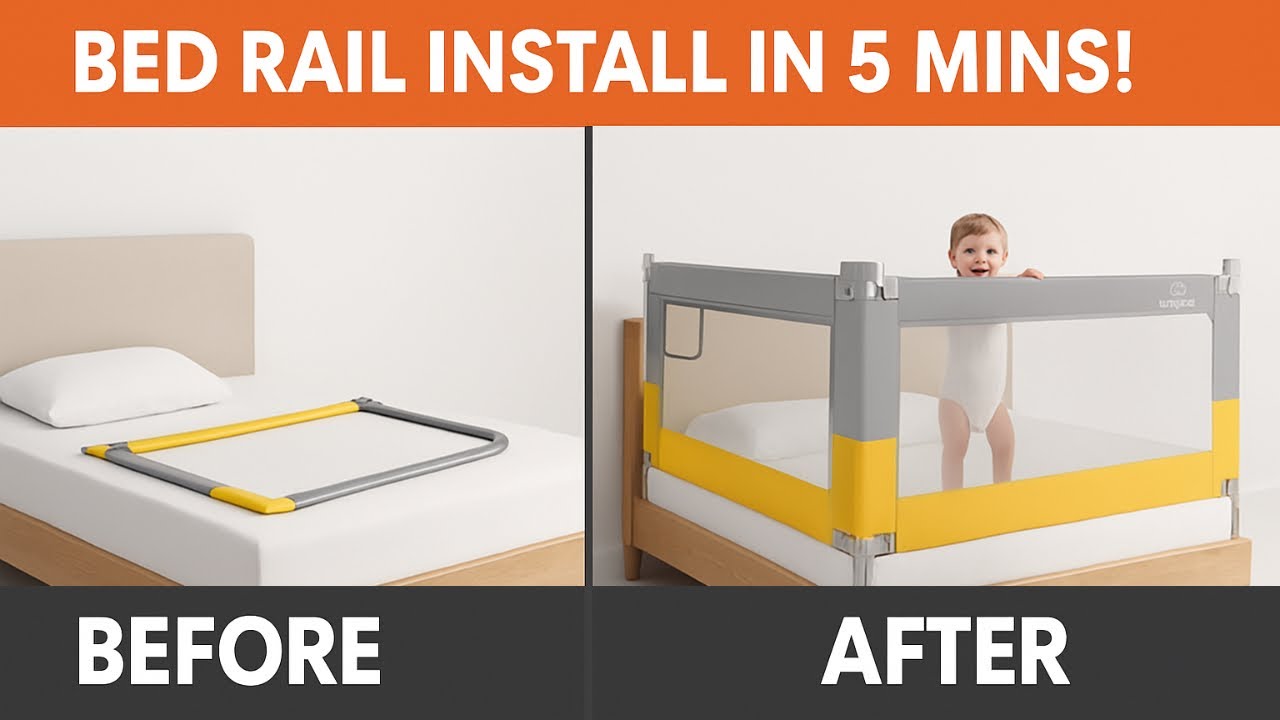 Install StarAndDaisy Baby Bed Guard Rail in Minutes &ndash; Quick & Easy Setup Guide!