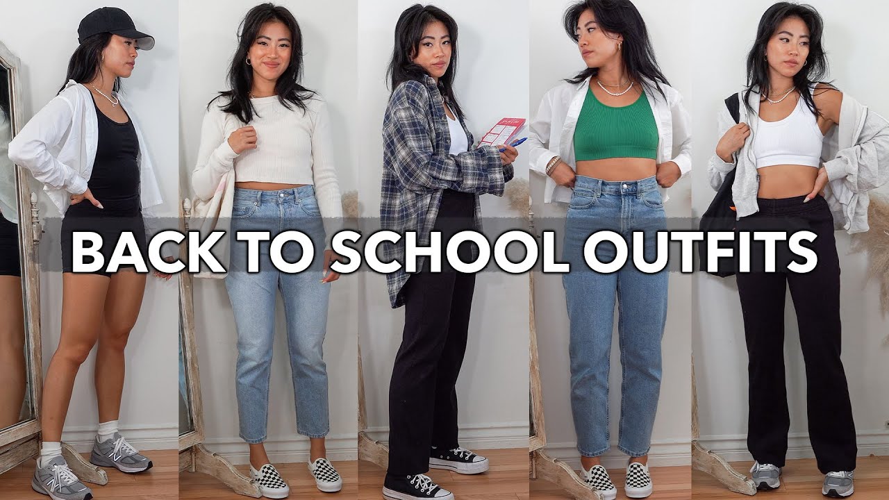 Back To School Casual Sneaker Outfit Ideas! College Closet Essentials
