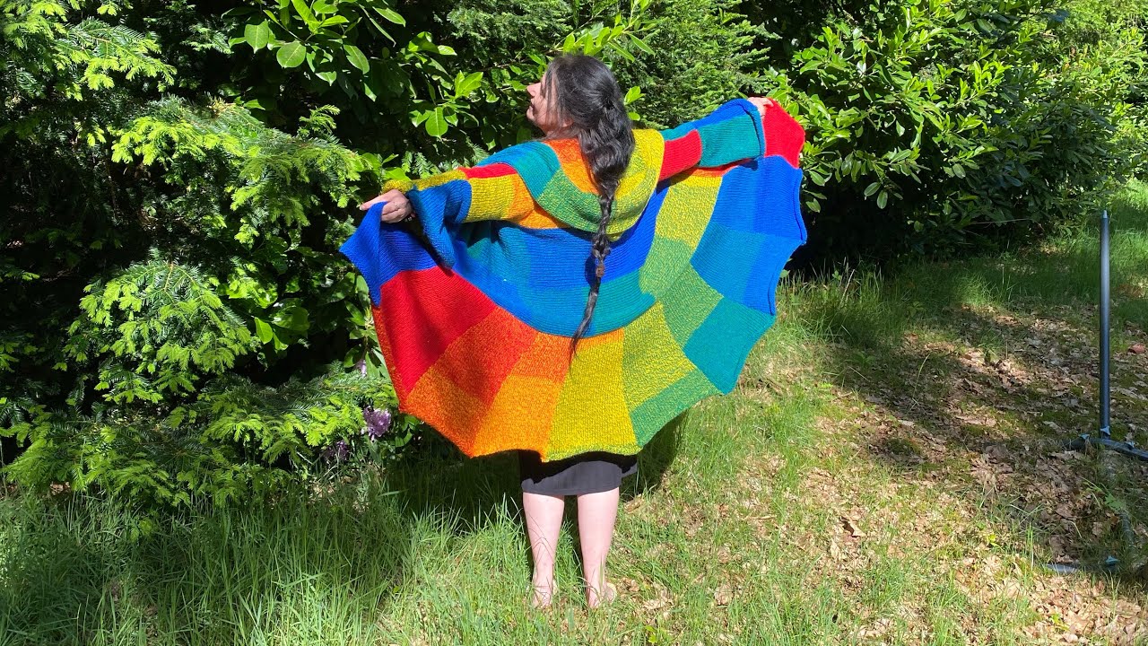 Miranda’s Magische Elfen Vest in alle maten patroon. Gratis workshop voor 46/48 naalden breimolen.