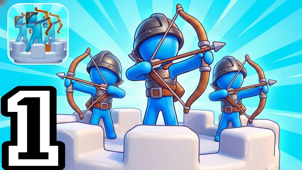 Archery Bastions: Castle War - Gameplay Walkthrough Part1 Android 