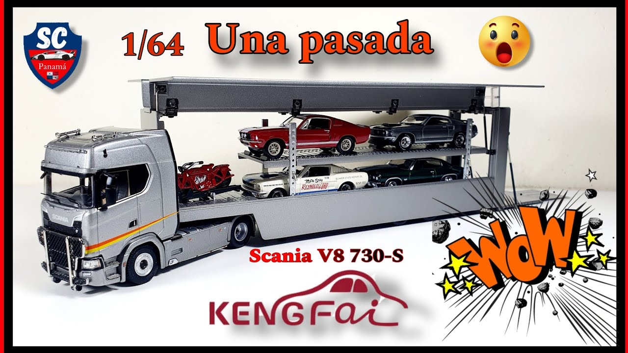 Scania 730 S con motor V8 escala 1/64  Kengfai #diecast #collection #miniature #viral