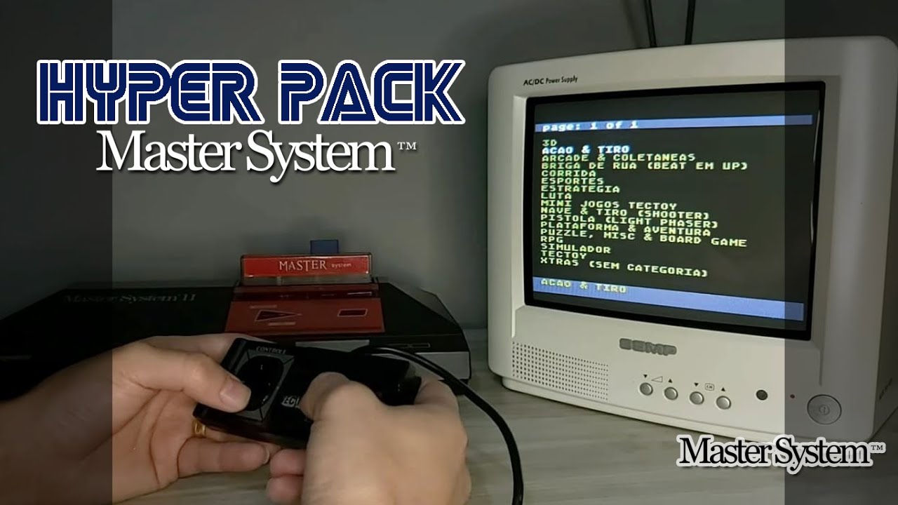 HYPER PACK: EVERDRIVE - Pack de JOGOS para MASTER SYSTEM (DOWNLOAD)