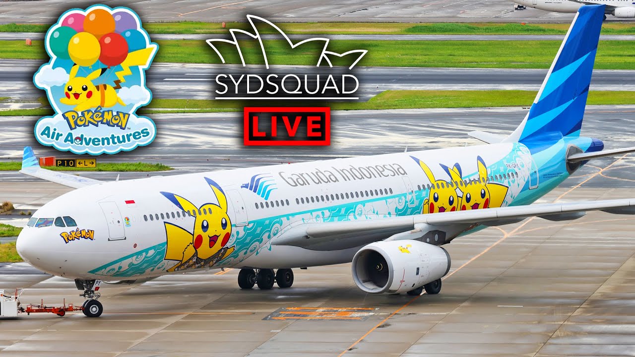 🔵[4K] New Pokemon Air Adventures Garuda Indonesia A330 @ Tokyo Haneda Airport!🔵