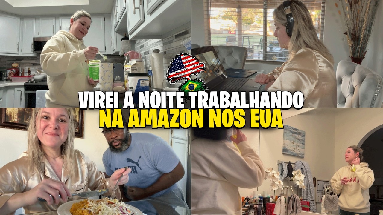 ROTINA REAL DE QUEM TRABALHA DE MADRUGADA NA AMAZON NOS EUA