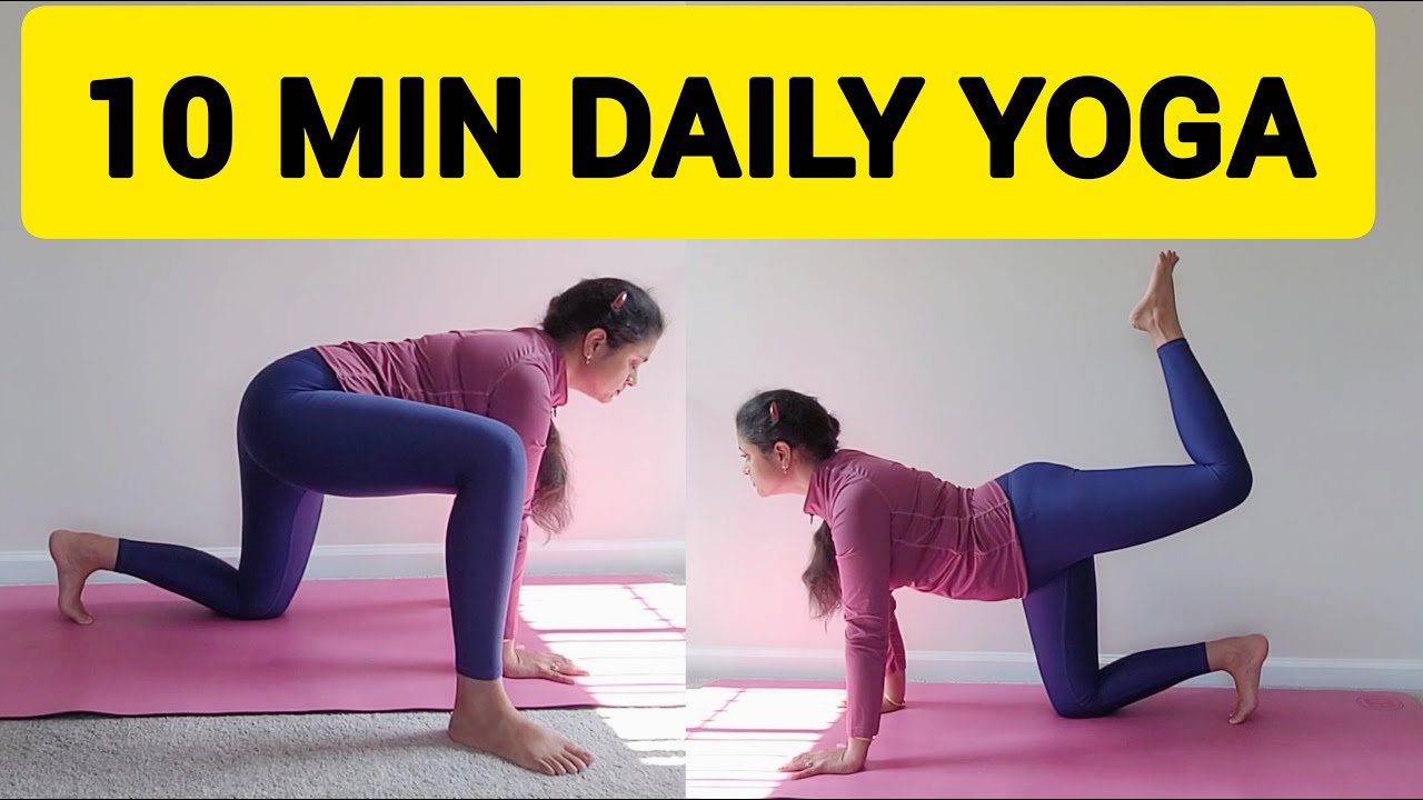 10 Min Daily Yoga Flow | Full Body Yoga Practice For All Levels #viralvideo #DailyYoga