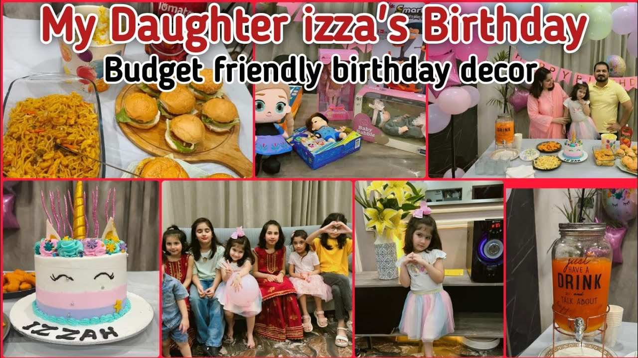 Birthday on a Budget 💖 Izza Turns 4 | Izza’s Special Day 🎂