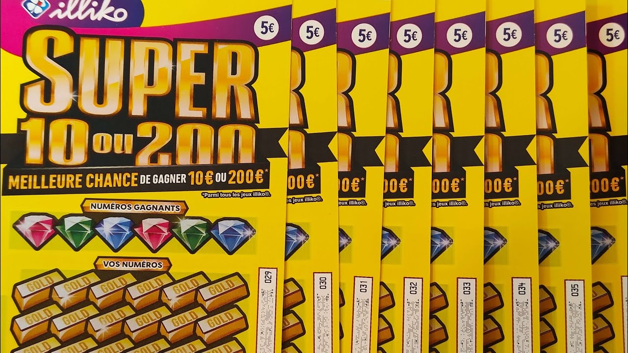 Grattage de 8 Super 10 ou 200 😱😱🙂