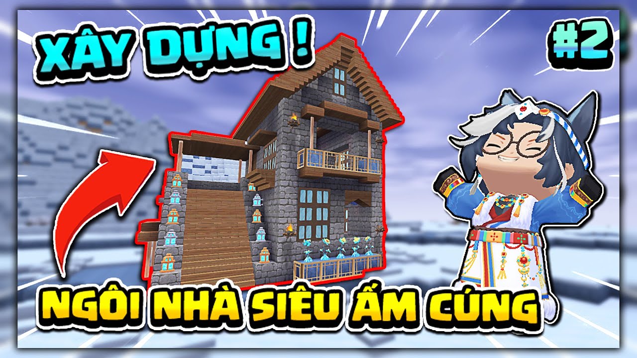 SINH TỒN BĂNG TUYẾT #2: Xây Nhà Siêu Ấm Cúng Trong Mini World Bản Mới ! #aliengame #miniworld