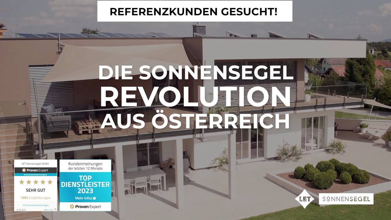 Aufrollbare Sonnensegel für jede Terrasse: Die Sonnensegel Revolution aus Österreich