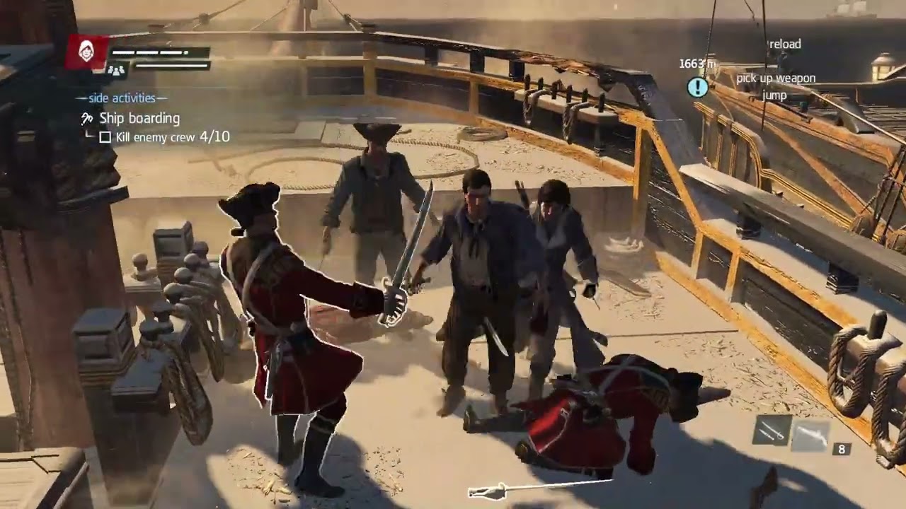 AC Rouge ship combat 
