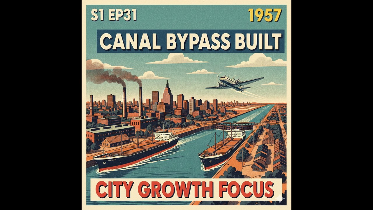 OpenTTD 100-Year Empire | S1 EP31: Urban Expansion & The Canal Bypass (1957)