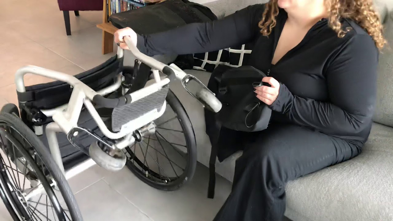 Wheelchair underneath safe bag tutorial. Part 2. Jordan again