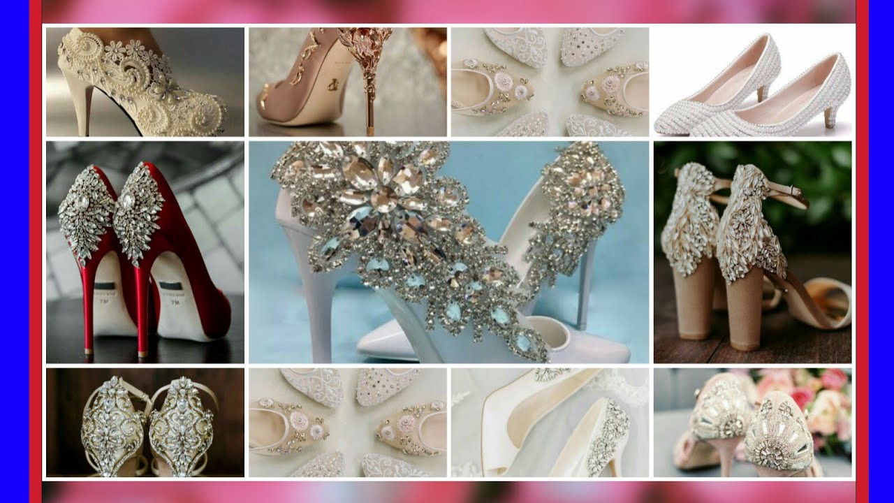 BEAUTIFUL BRIDAL SHOES COLLECTION 2019-2020//WEDDING SHOES GOLDEN ND WHITE😍😍