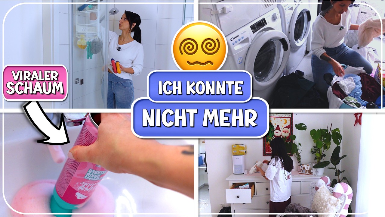 EXTREM DRECKIG😱4 Räume Deep Clean • Aussortieren • 1 Stunde • neuer Mitbewohner • Frühlingsrolina