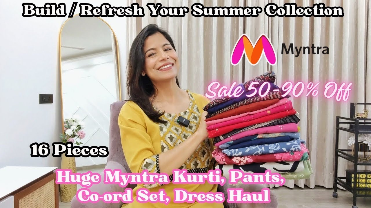 Myntra Summer Kurti, Pants, Co-ord Set & Dress Haul l Myntra Birthday Blast Sale l Dream Simple
