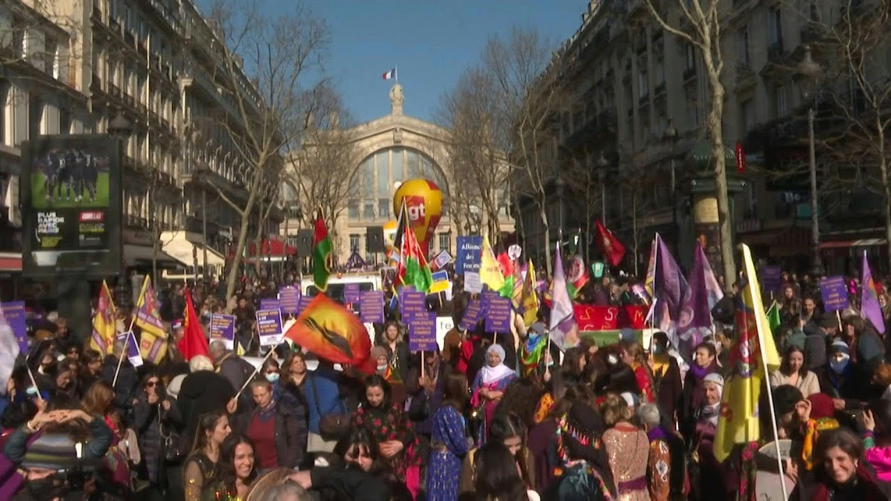Paris: d&eacute;but de la manifestation pour la journ&eacute;e internationale des droits des femmes | AFP Images