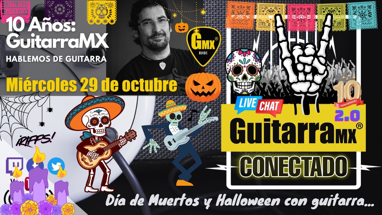 D&iacute;a de Muertos y Halloween con guitarra... | Riffs | 10 A&ntilde;os de GuitarraMX