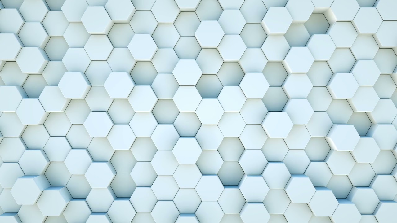 Hexagon Screensaver White HD