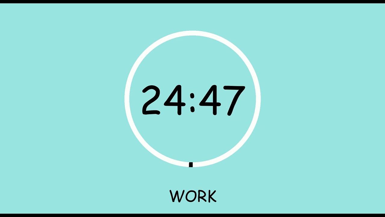 ACHIEVE RESULTS. Pomodoro Silent Countdown for Focused Work