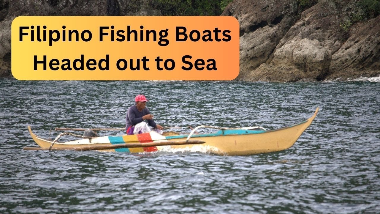 Small Fishing Boats Head Out to Sea | Life on the Philippine Coast