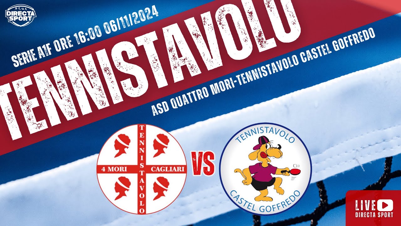 Tennistavolo A1F - ASD Quattro Mori-Tennistavolo Castel Goffredo (1-4)