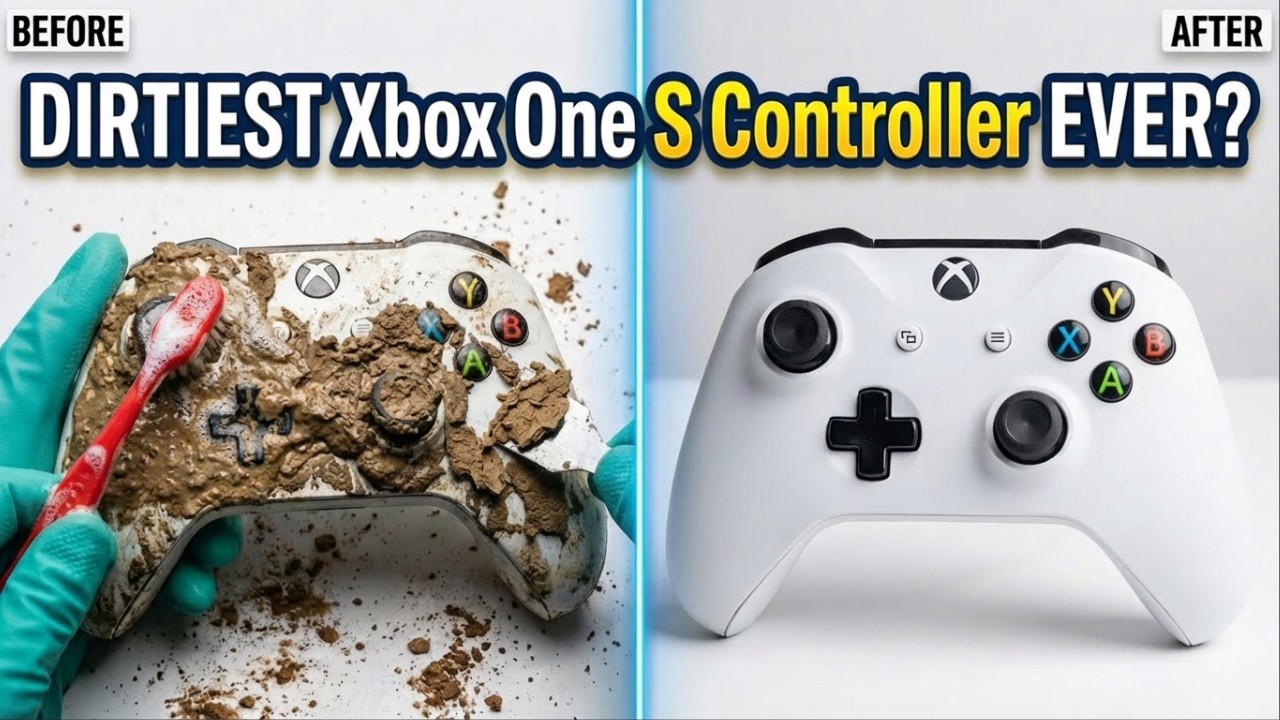 I Cleaned The Dirtiest Xbox One S Controller | Change Cleaning ASMR