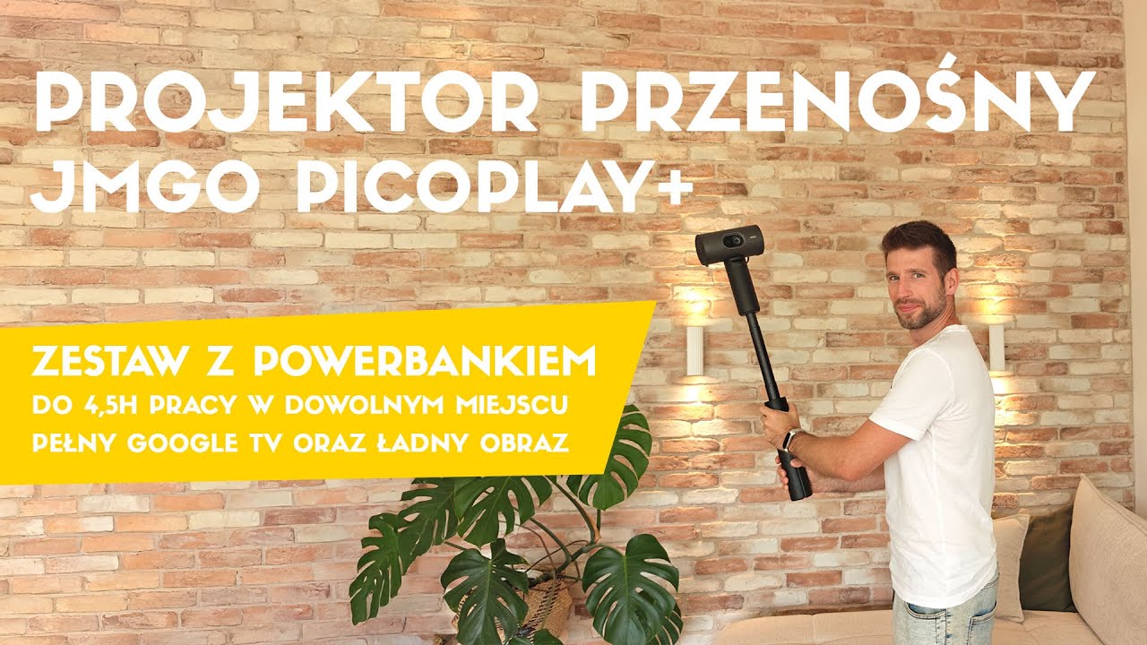 JMGO PicoPlay+ test | mobilny projektor z Google TV oraz głośnik Bluetooth