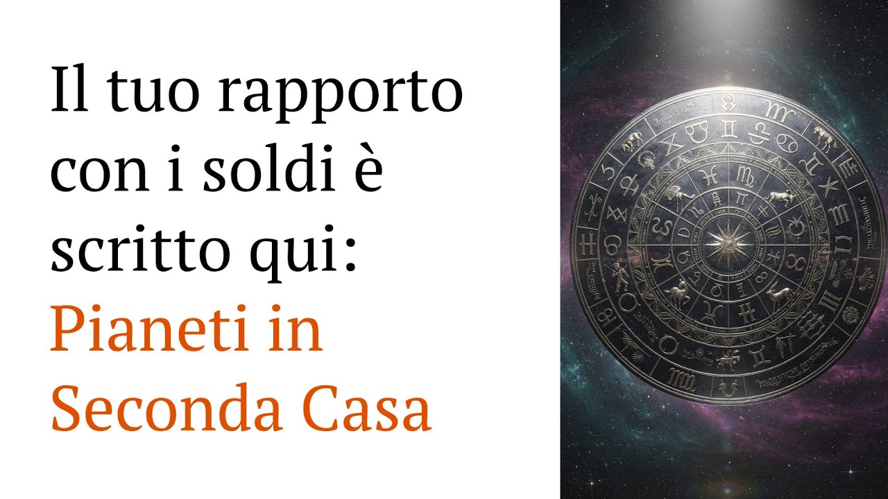 Pianeti in Seconda Casa: come guadagni DAVVERO soldi (autostima, talento e blocchi  nel Tema Natale)