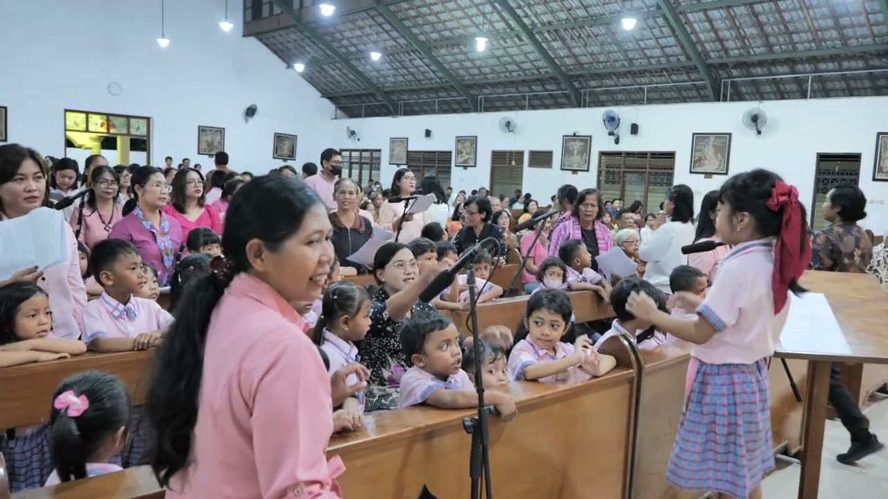 BETAPA INDAHNYA | TK INDRIYASANA KOOR di Gereja Katolik Santo Yusup, Padokan