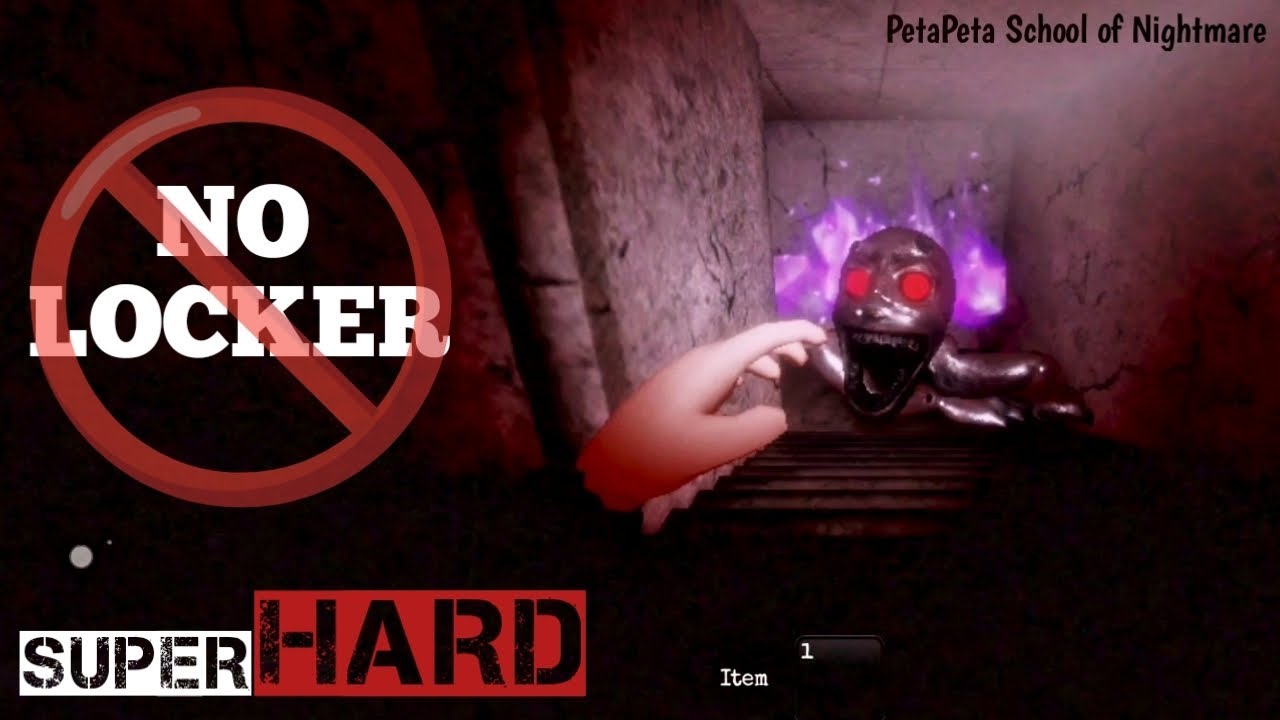 NO LOCKER ONLY LUCK 🫣 PETAPETA SCHOOL OF NIGHTMARE [ SUPER HARD ] GAMEPLAY 👺