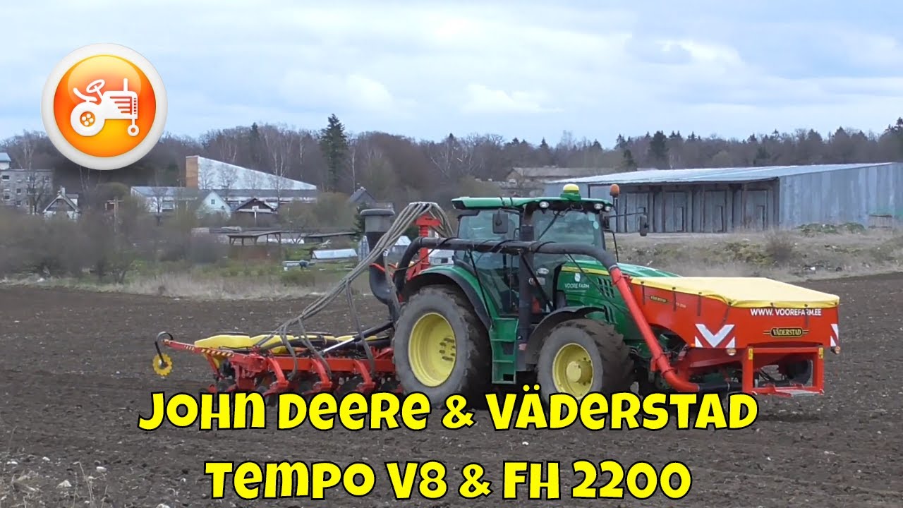 Seeding 2020 | John Deere 6215R & Väderstad Tempo V 8 with FH 2200 front hopper